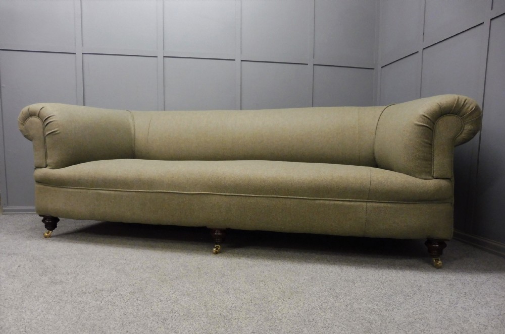 LARGE ANTIQUE CHESTERFIELD SOFA FULLY RESTORED