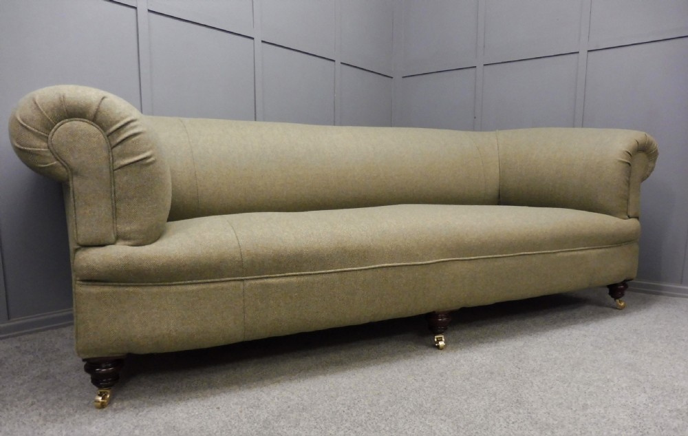 LARGE ANTIQUE CHESTERFIELD SOFA FULLY RESTORED View II