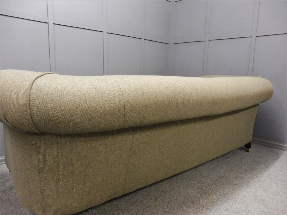 LARGE ANTIQUE CHESTERFIELD SOFA FULLY RESTORED View X