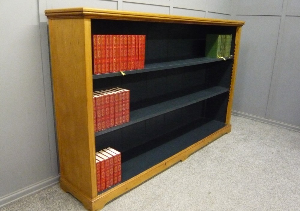 Victorian Pine Open Bookcase C1880