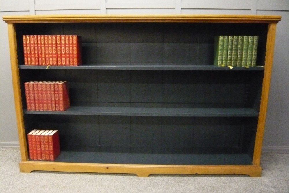 Victorian Pine Open Bookcase C1880 View III