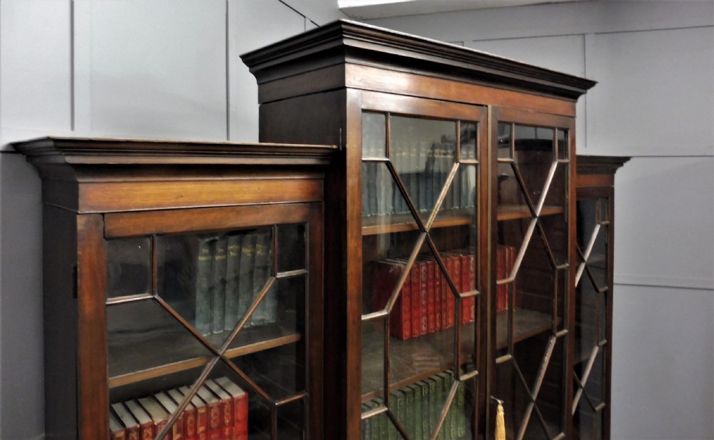 LARGE VICTORIAN MAHOGANY BOOKCASE View VII