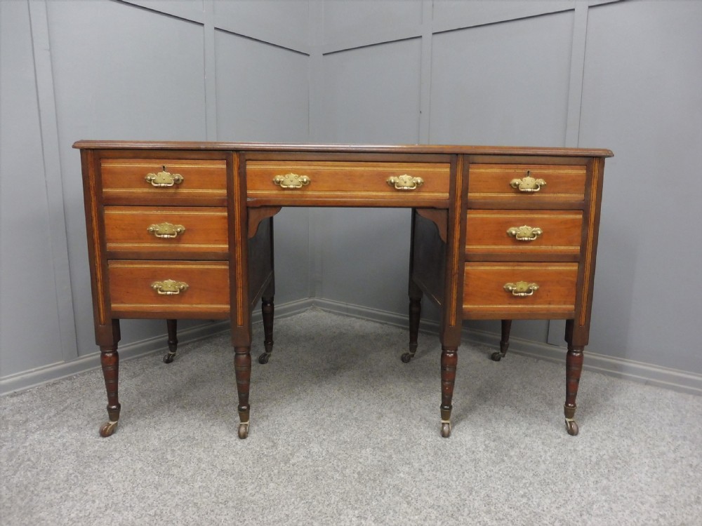LATE VICTORIAN MAHOGANY DESK View II