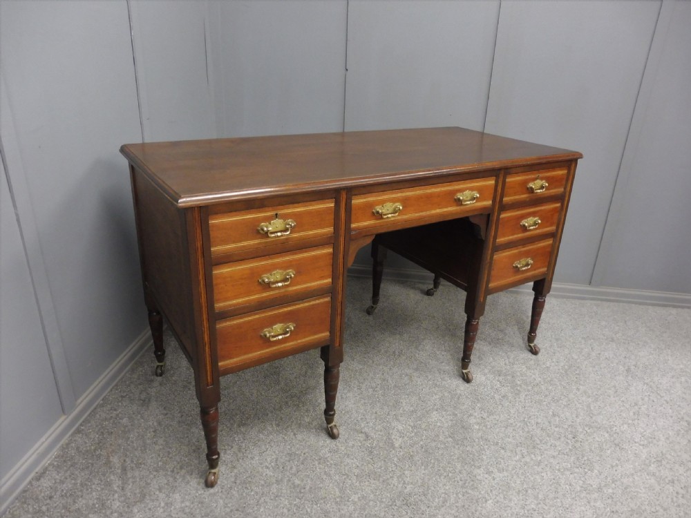 LATE VICTORIAN MAHOGANY DESK View III