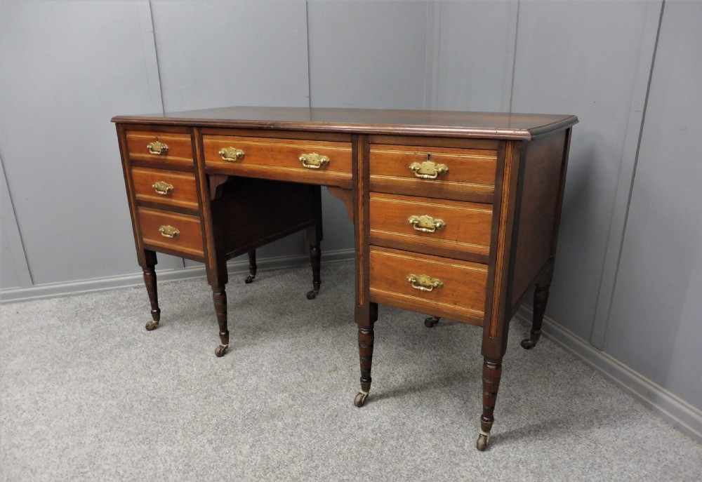 LATE VICTORIAN MAHOGANY DESK View VI