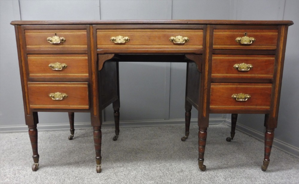 LATE VICTORIAN MAHOGANY DESK View XII