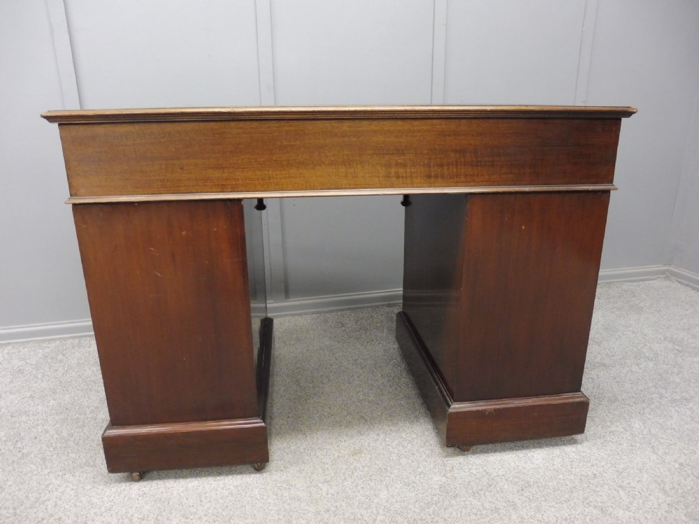 SMALL EDWARDIAN MAHOGANY DESK View IX
