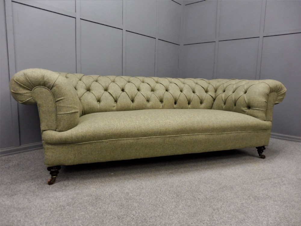 LARGE VICTORIAN CHESTERFIELD SOFA View II