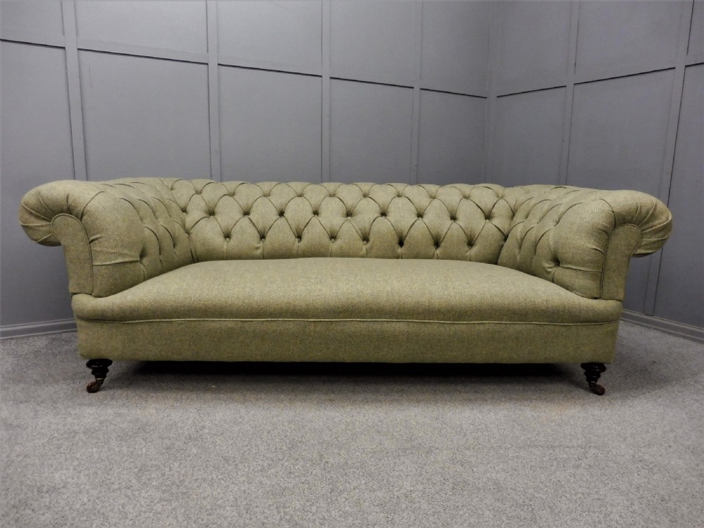 LARGE VICTORIAN CHESTERFIELD SOFA View III