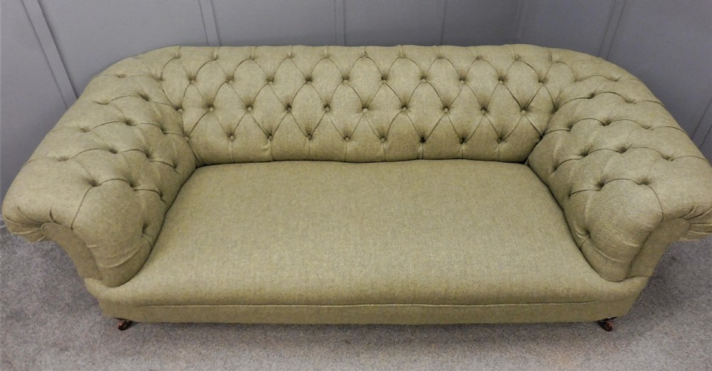 LARGE VICTORIAN CHESTERFIELD SOFA View VII