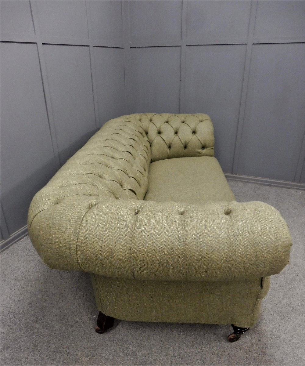LARGE VICTORIAN CHESTERFIELD SOFA View IX