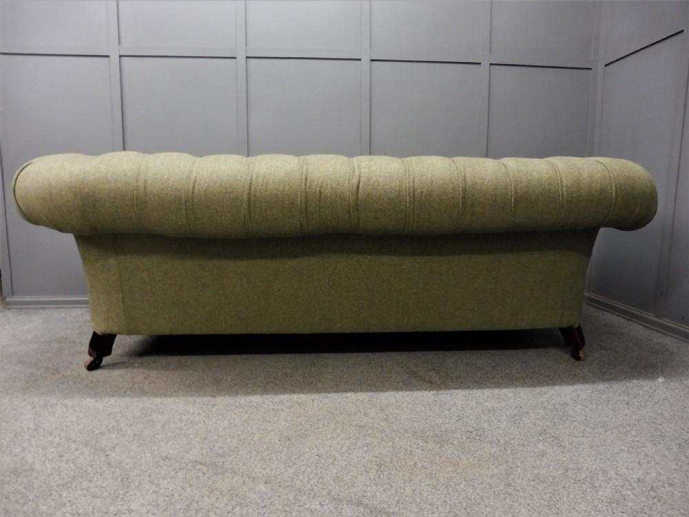 LARGE VICTORIAN CHESTERFIELD SOFA View X