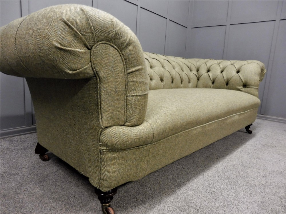 LARGE VICTORIAN CHESTERFIELD SOFA View XI
