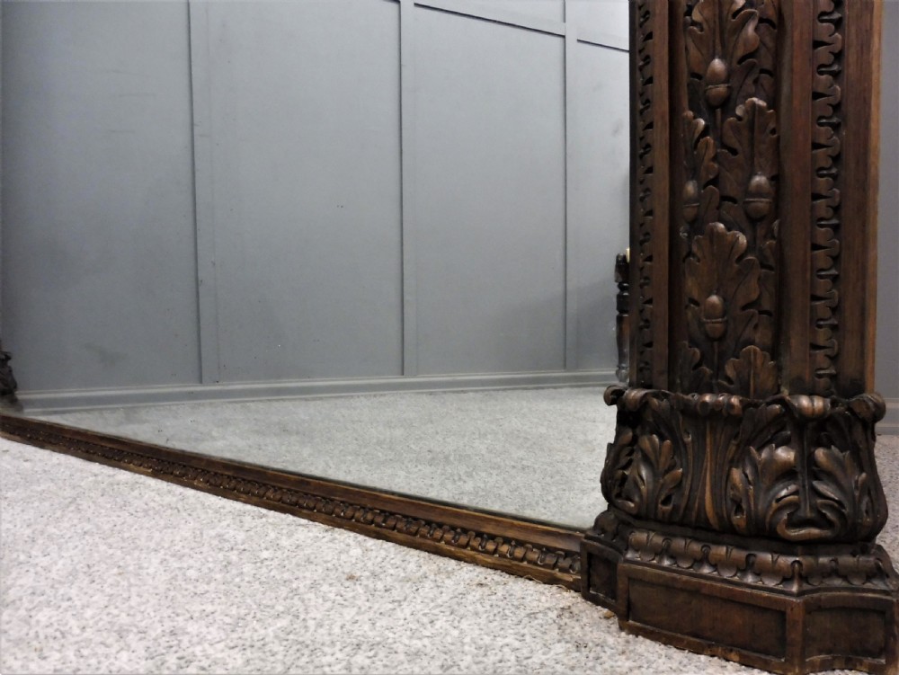MONUMENTAL 19TH CENTURY OAK MIRROR View VII