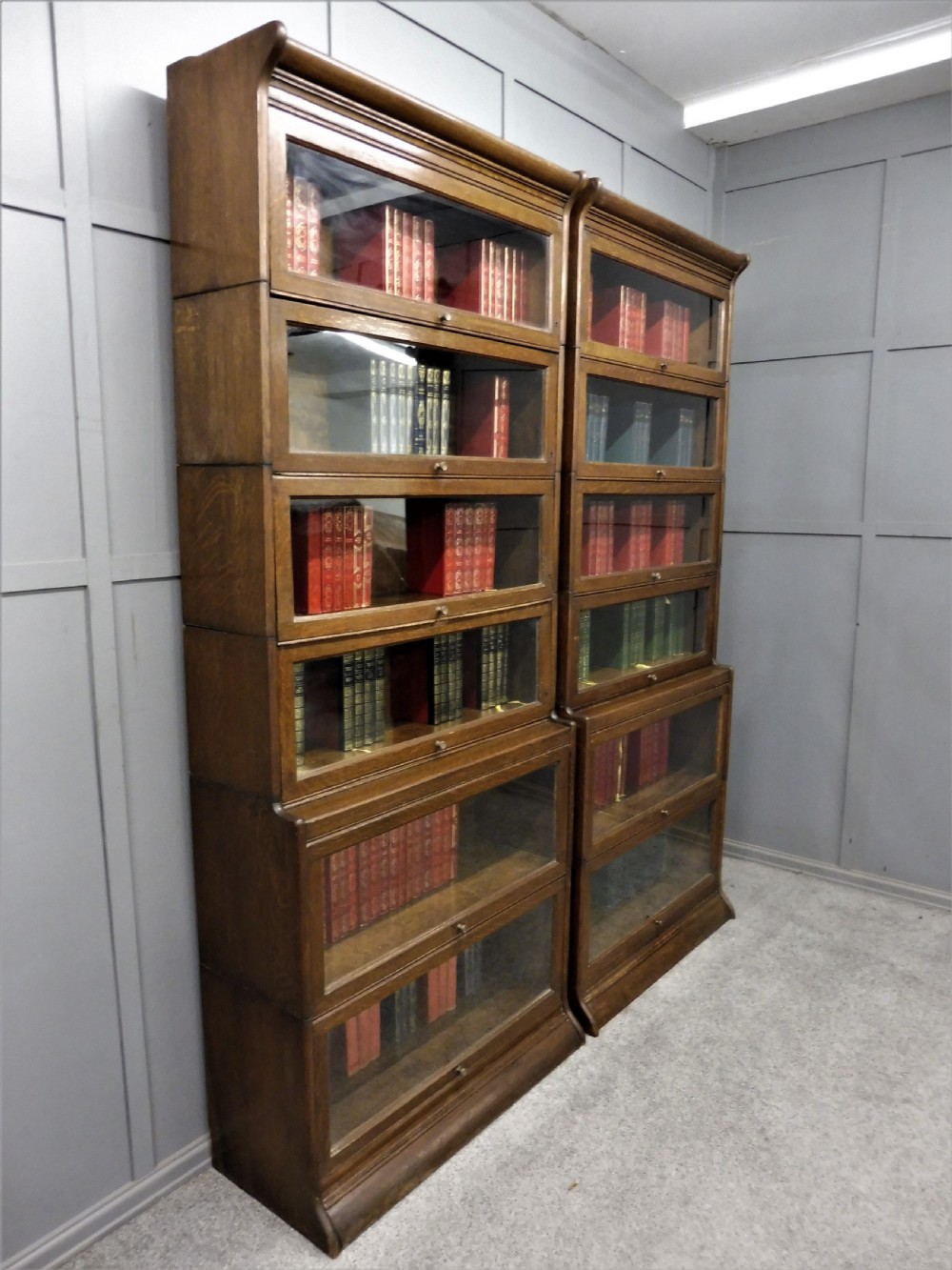  A TALL PAIR OF GUNN STACKING BOOKCASES View III