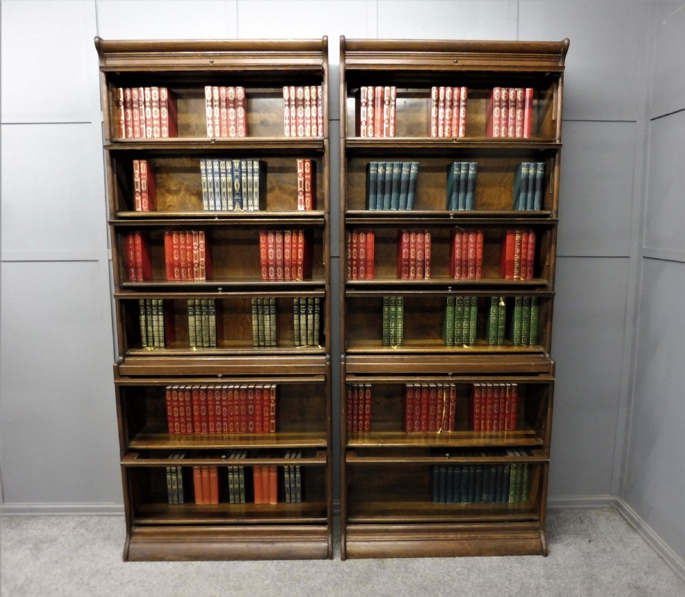  A TALL PAIR OF GUNN STACKING BOOKCASES View X