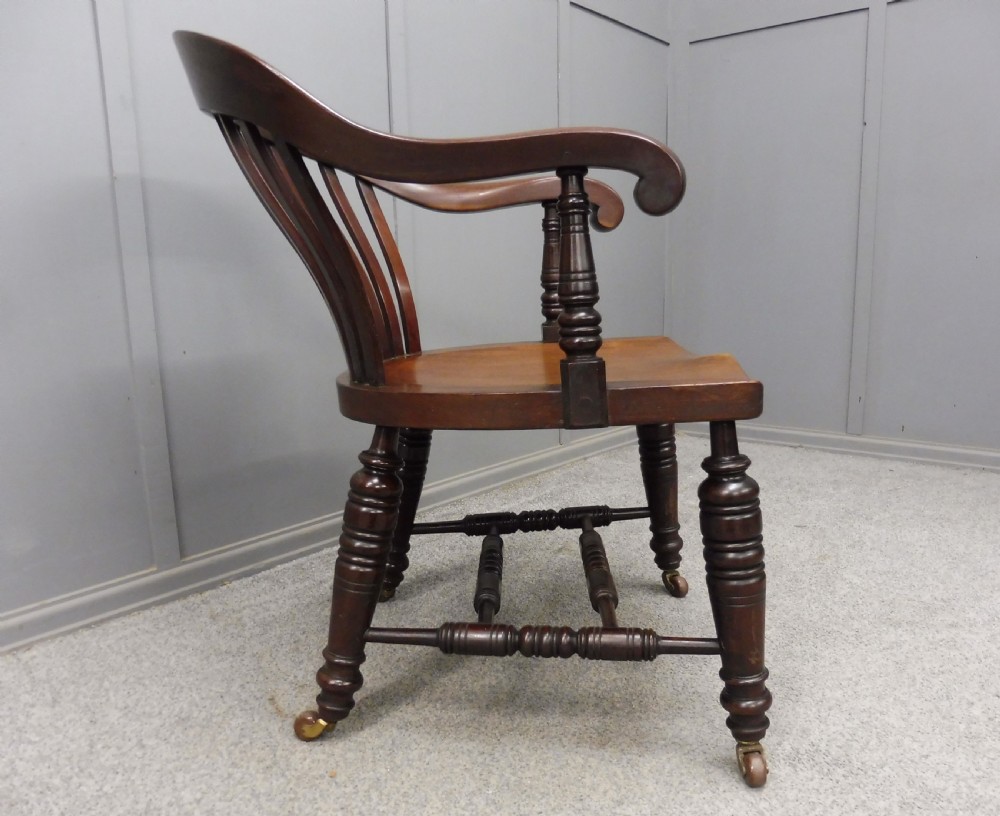 VICTORIAN MAHOGANY DESK CHAIR View III