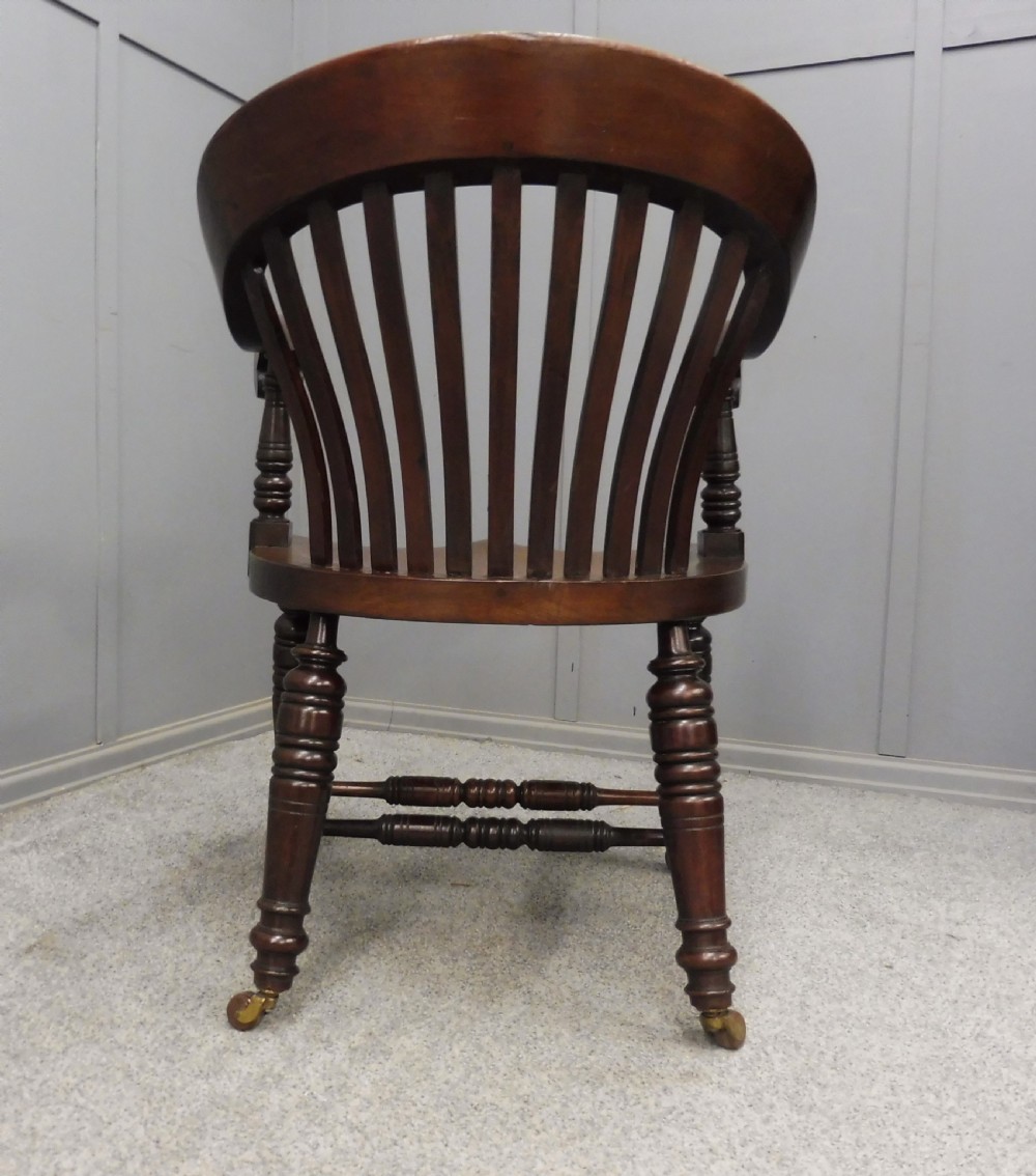 VICTORIAN MAHOGANY DESK CHAIR View IV