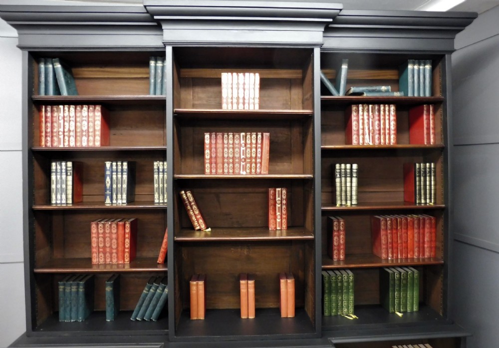 LARGE RUSTIC VICTORIAN PAINTED BOOKCASE View V