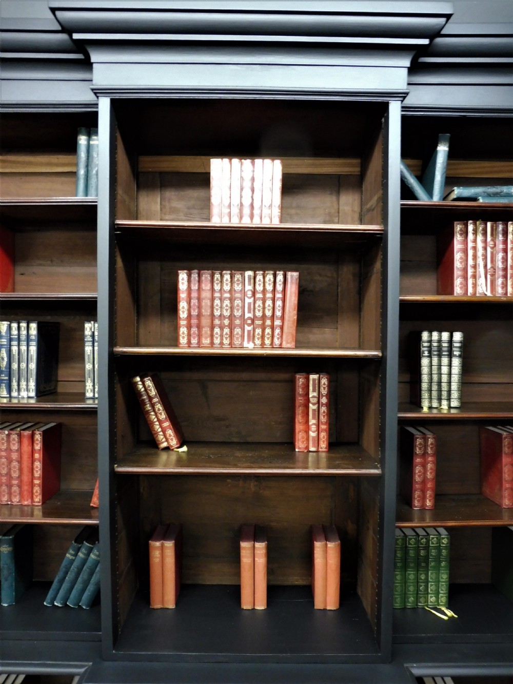 LARGE RUSTIC VICTORIAN PAINTED BOOKCASE View VIII