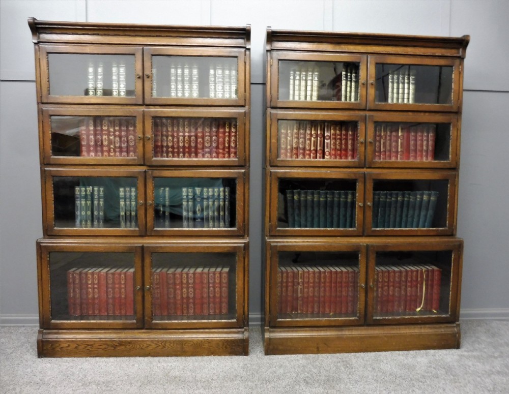 PAIR OF MINTY OF OXFORD OAK SECTIONAL STACKING BOOKCASES View III