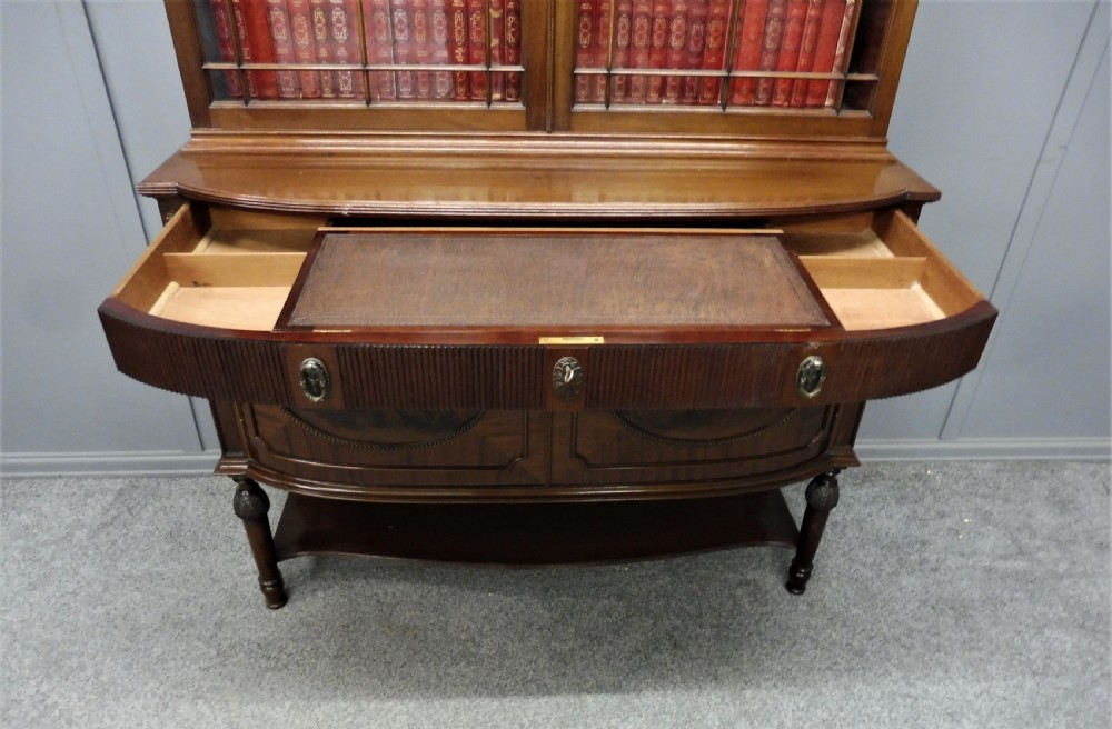 SUPERIOR QUALITY EDWARDIAN SECRETAIRE BOOKCASE BY CHRISTOPHER PRATT View VII