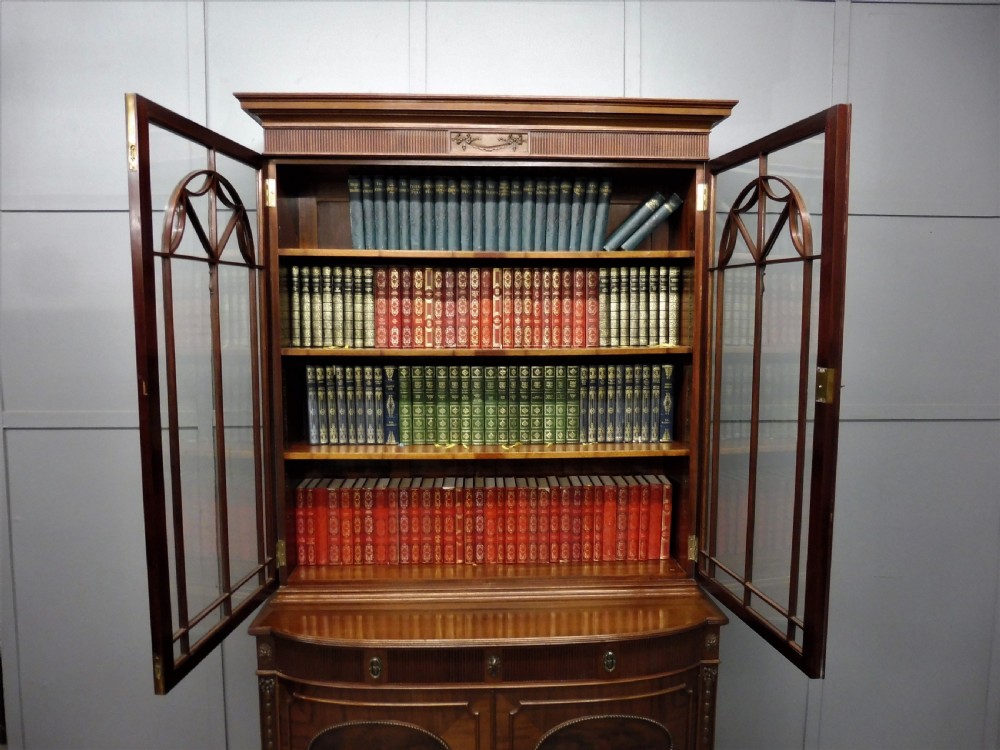 SUPERIOR QUALITY EDWARDIAN SECRETAIRE BOOKCASE BY CHRISTOPHER PRATT View XIV
