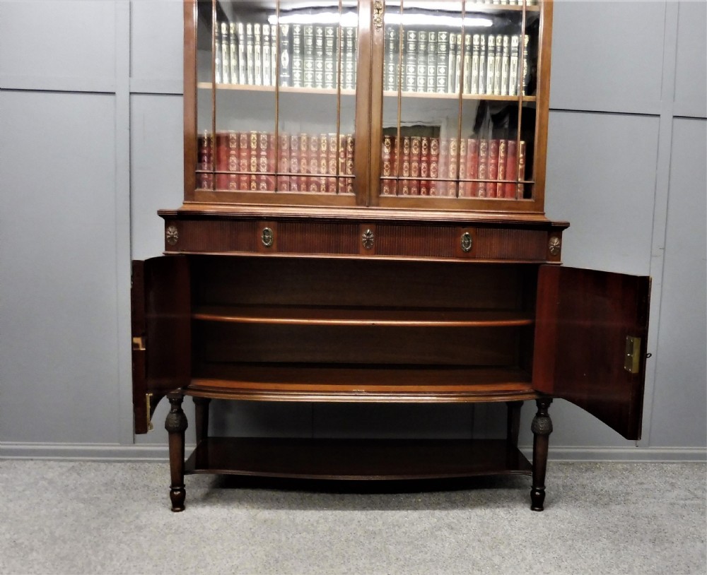 SUPERIOR QUALITY EDWARDIAN SECRETAIRE BOOKCASE BY CHRISTOPHER PRATT View XVI