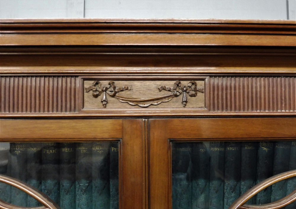 SUPERIOR QUALITY EDWARDIAN SECRETAIRE BOOKCASE BY CHRISTOPHER PRATT View XVIII