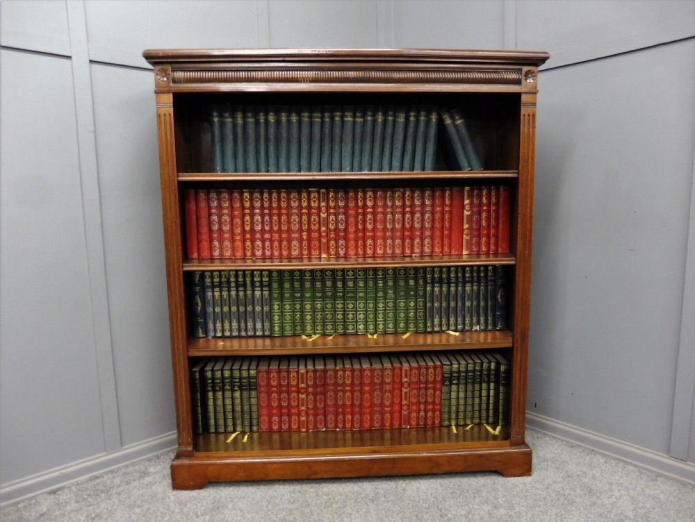 LATE VICTORIAN WALNUT BOOKCASE