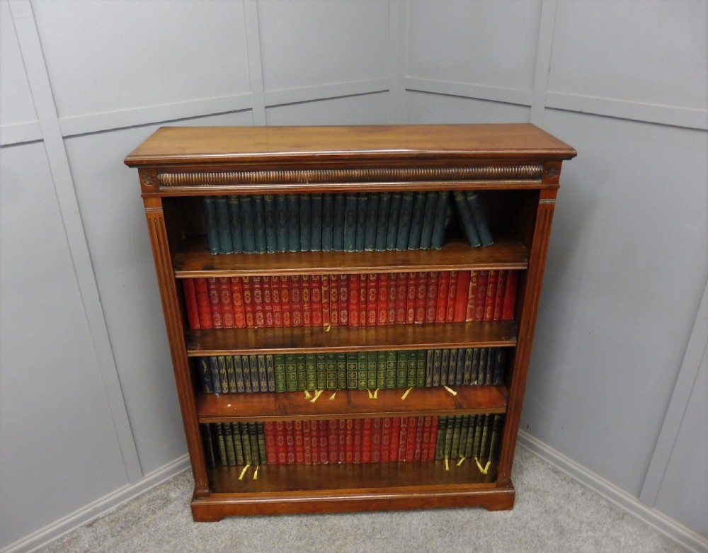 LATE VICTORIAN WALNUT BOOKCASE View II