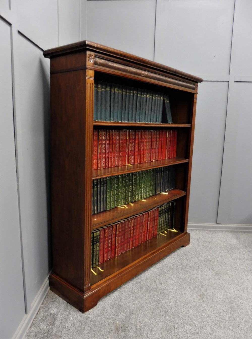 LATE VICTORIAN WALNUT BOOKCASE View III