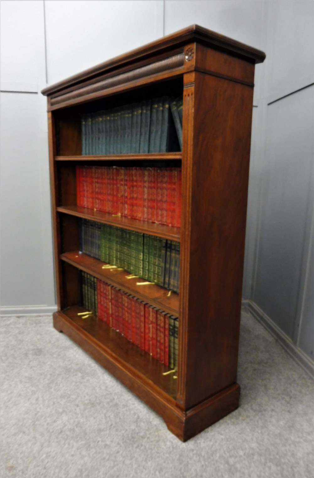 LATE VICTORIAN WALNUT BOOKCASE View IV