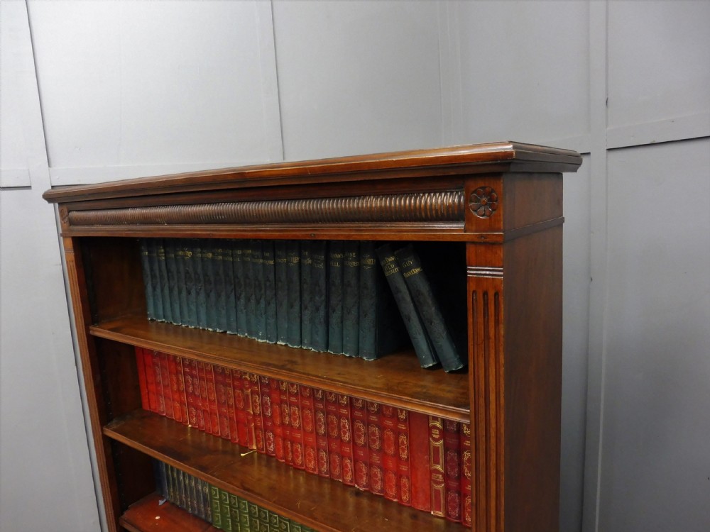 LATE VICTORIAN WALNUT BOOKCASE View V