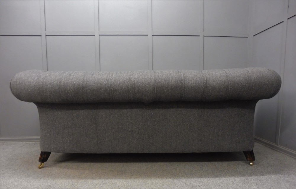 LARGE FULLY RESTORED VICTORIAN CHESTERFIELD SOFA View XI