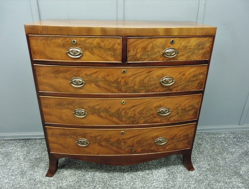 GEORGIAN MAHOGANY CHEST OF DRAWERS CIRCA 1780-1800 View III