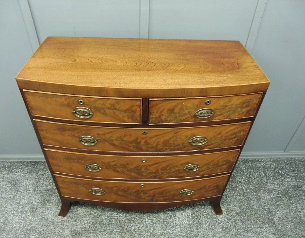 GEORGIAN MAHOGANY CHEST OF DRAWERS CIRCA 1780-1800 View V
