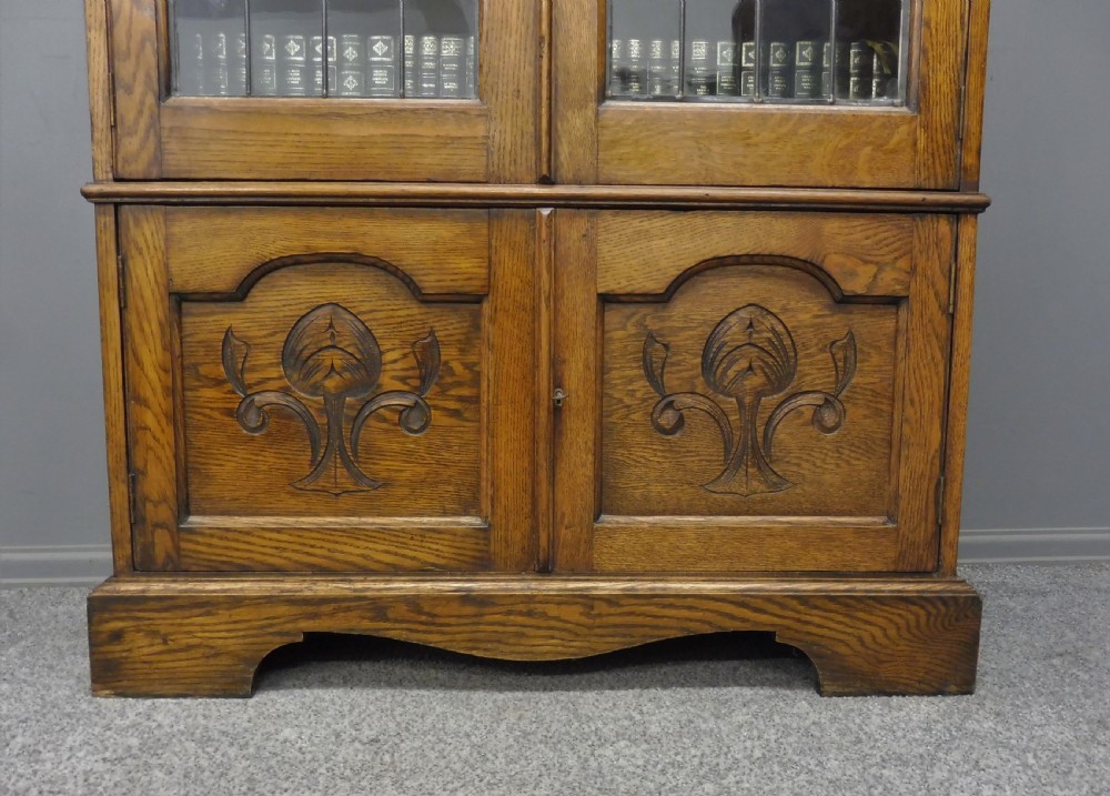 EDWARDIAN OAK BOOKCASE View VIII