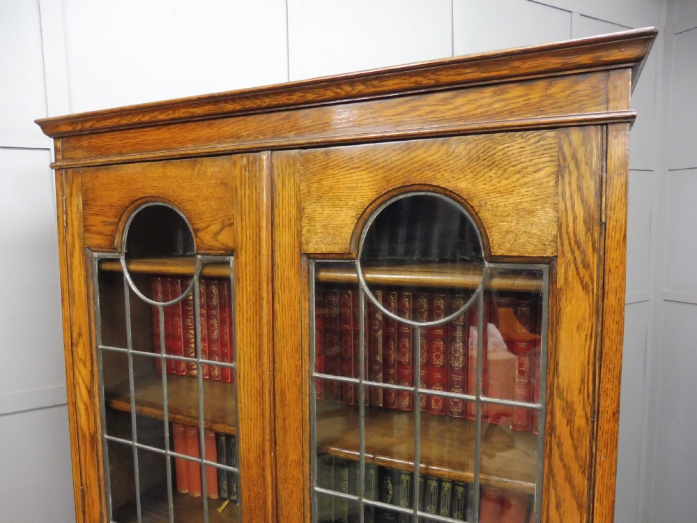 EDWARDIAN OAK BOOKCASE View XI