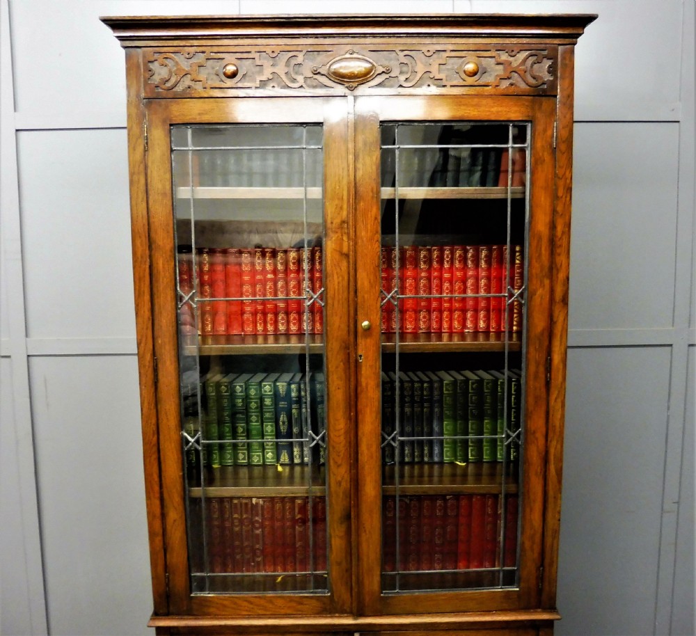 EDWARDIAN OAK BOOKCASE View VI