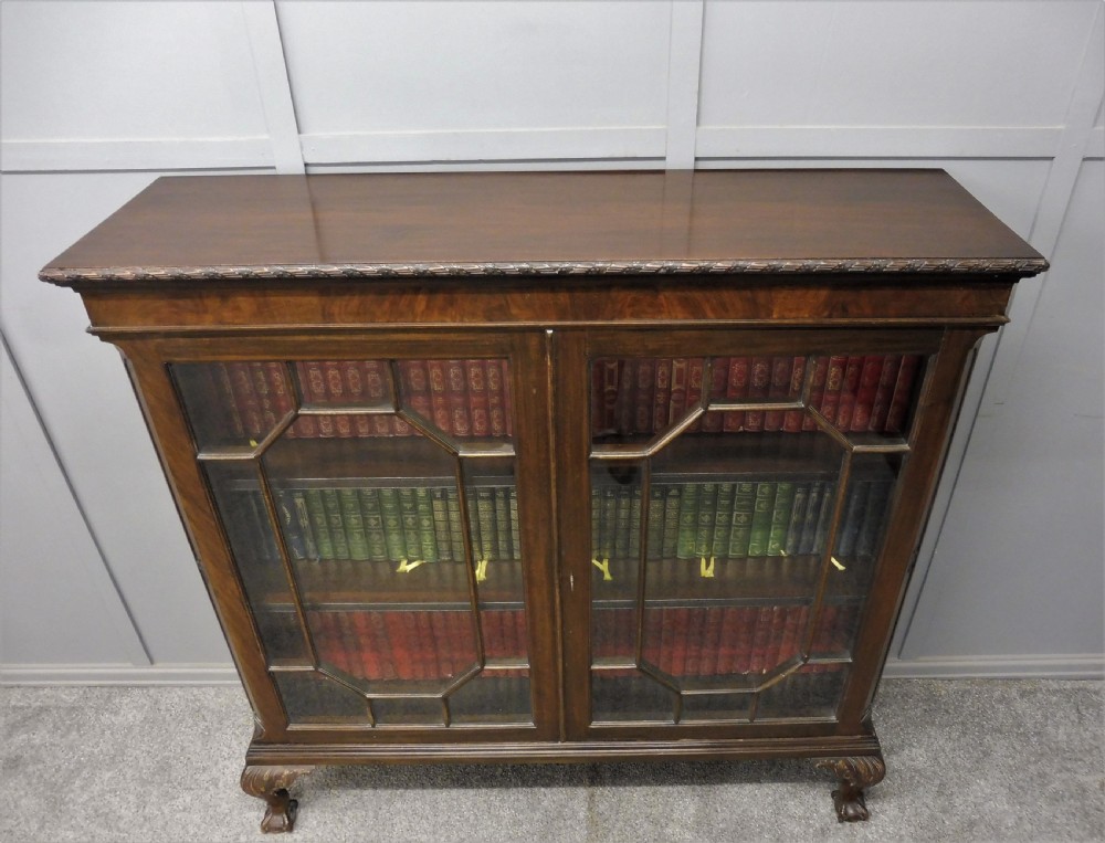 EDWARDIAN MAHOGANY BOOKCASE BY MAPLE AND CO View V