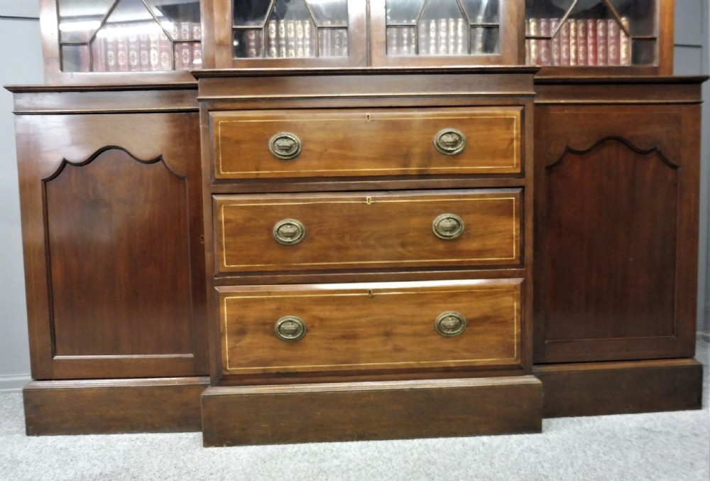LARGE EDWARDIAN INLAID BOOKCASE View IV