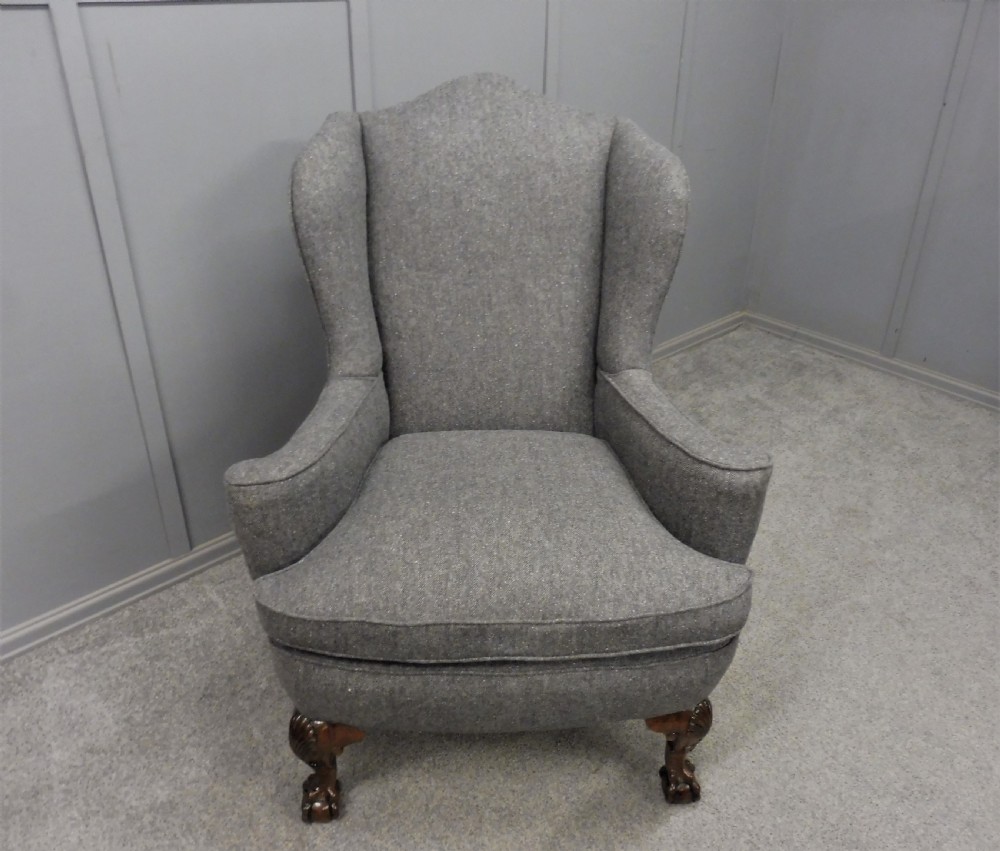 GEORGIAN STYLE EDWARDIAN ARMCHAIR