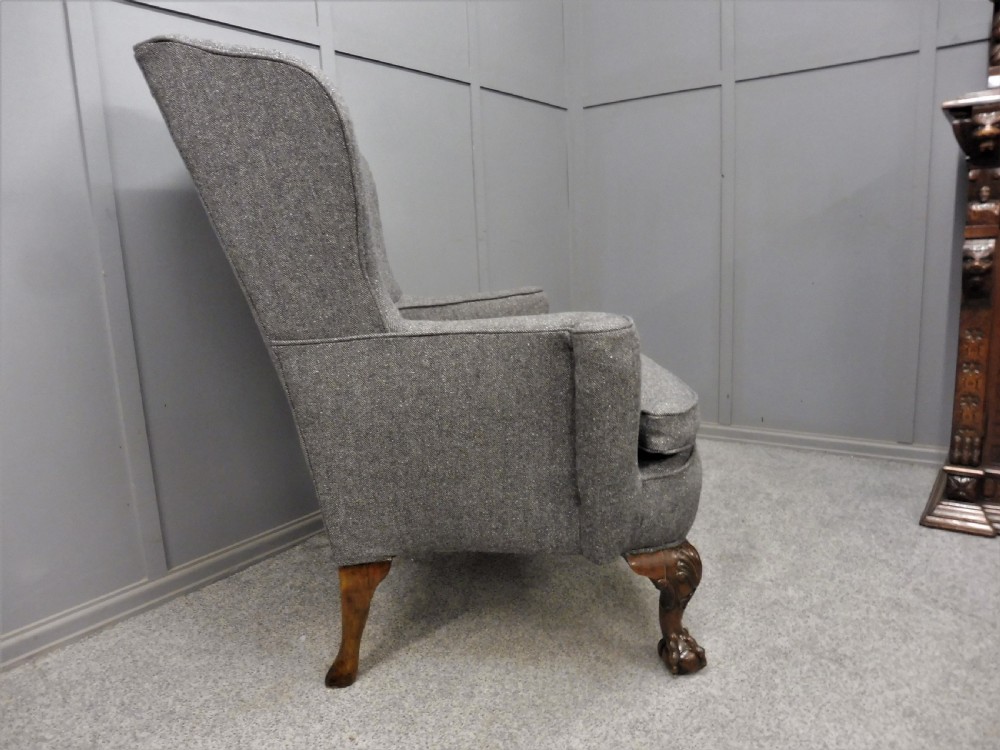 GEORGIAN STYLE EDWARDIAN ARMCHAIR View III