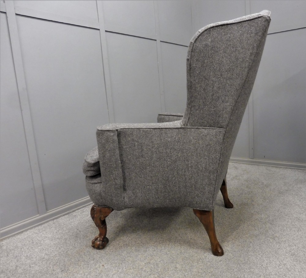 GEORGIAN STYLE EDWARDIAN ARMCHAIR View V