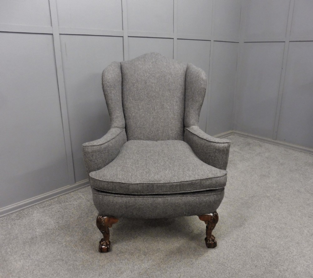 GEORGIAN STYLE EDWARDIAN ARMCHAIR View X