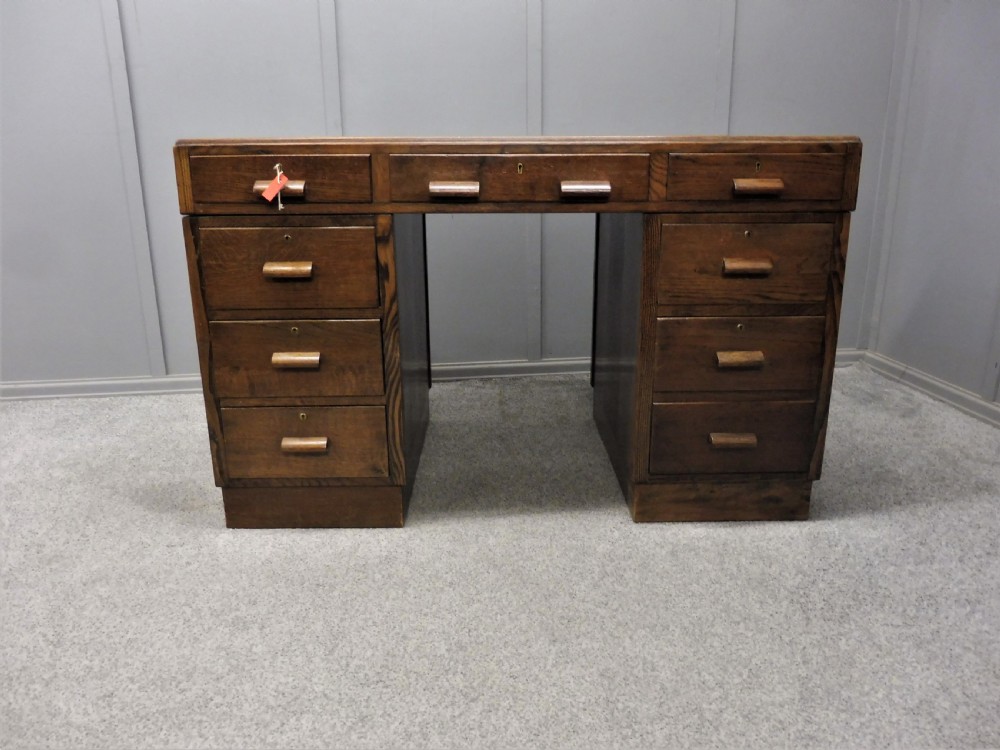 OAK ART DECO DESK View II