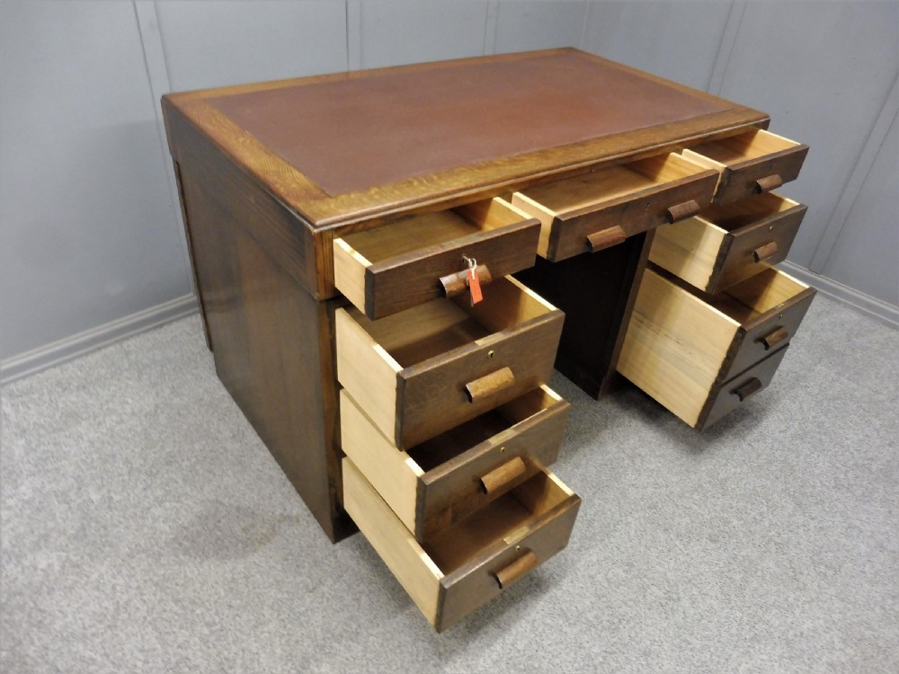 OAK ART DECO DESK View III