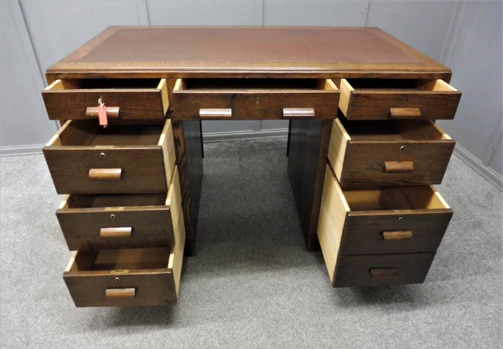 OAK ART DECO DESK View IV