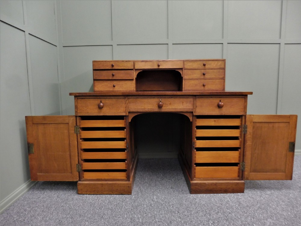 FULLY FITTED VICTORIAN OAK DESK View V